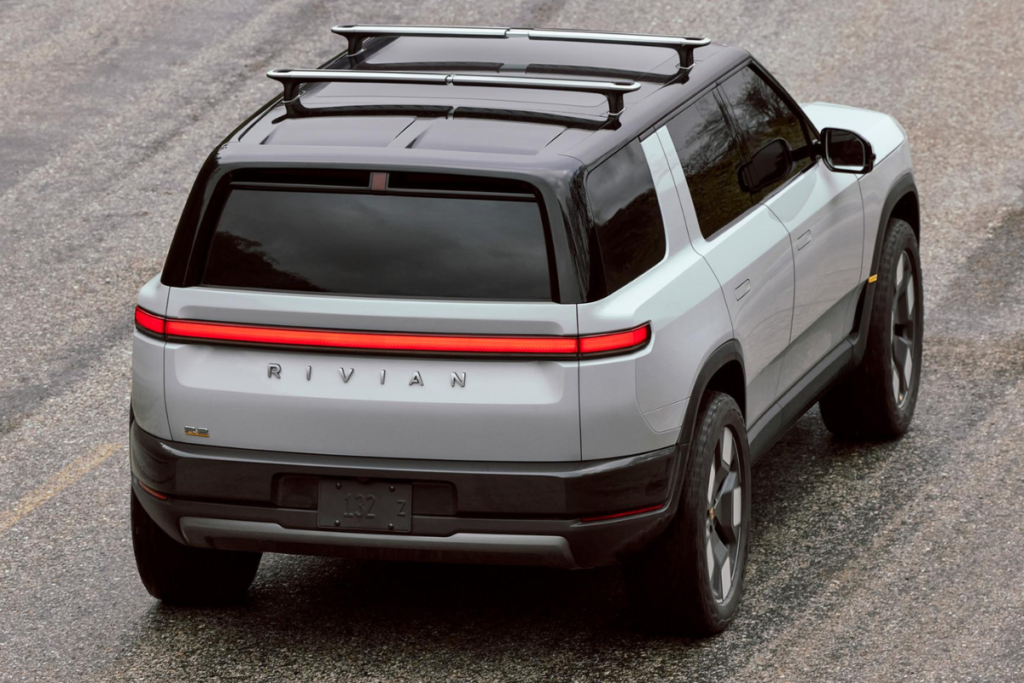 Rivian R2 rear design LED lights