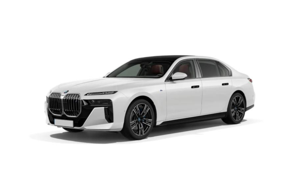 BMW i7 2026 electric car side profile premium design