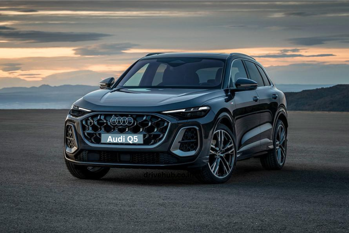 Audi Q5 luxury SUV front view with LED headlights