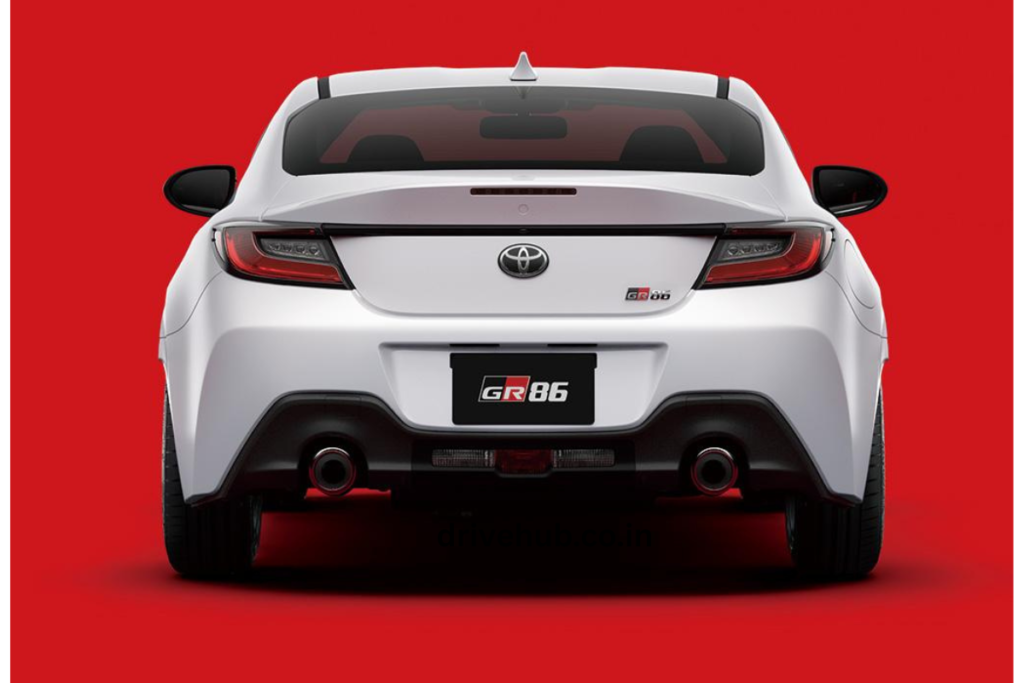 Toyota GR86 rear design with LED taillights