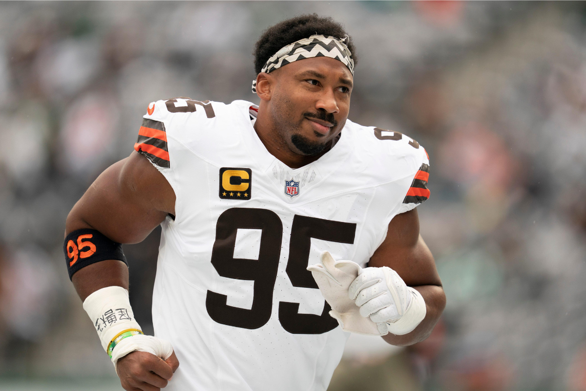 Myles Garrett Browns to Rams blockbuster trade visual