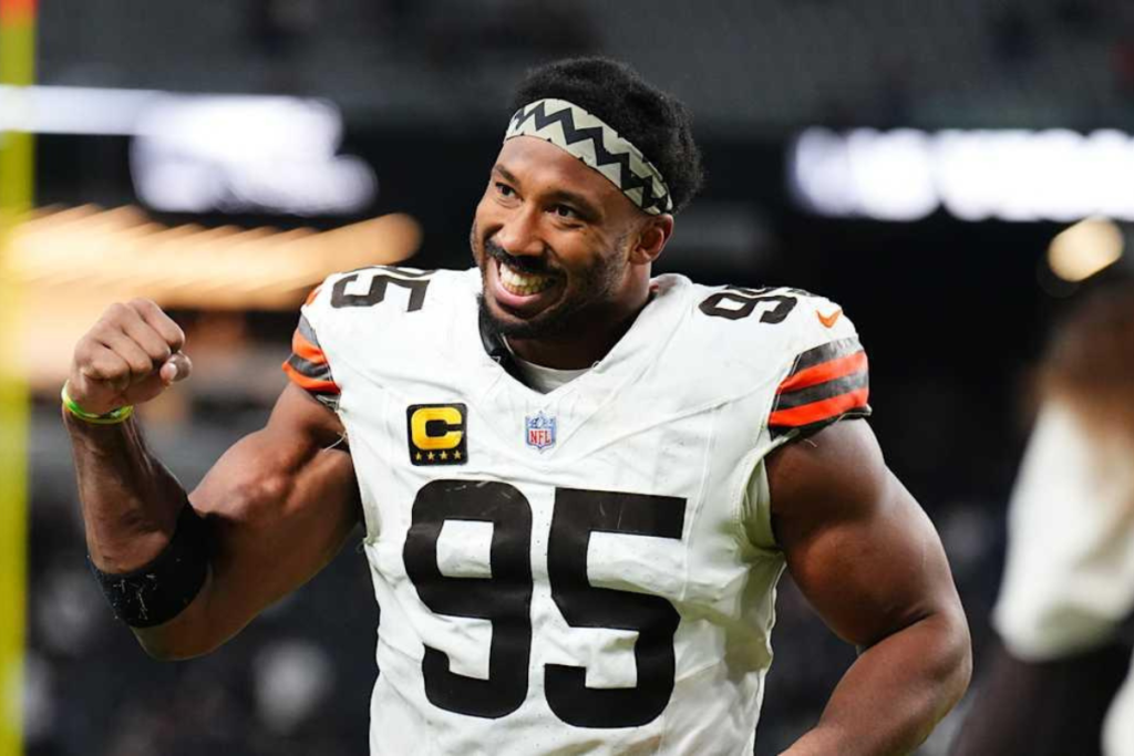 Myles Garrett Browns to Rams blockbuster trade visual